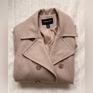 🤎 London Fog Women's Beige Pea Coat